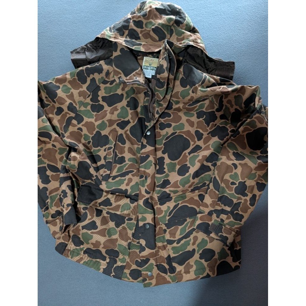 Vintage Field & Show Camo Hunting Jacket Cotton Utility Coat Men's XXL (50-52)